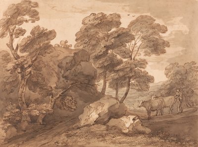 Landscape with Cows by Thomas Gainsborough